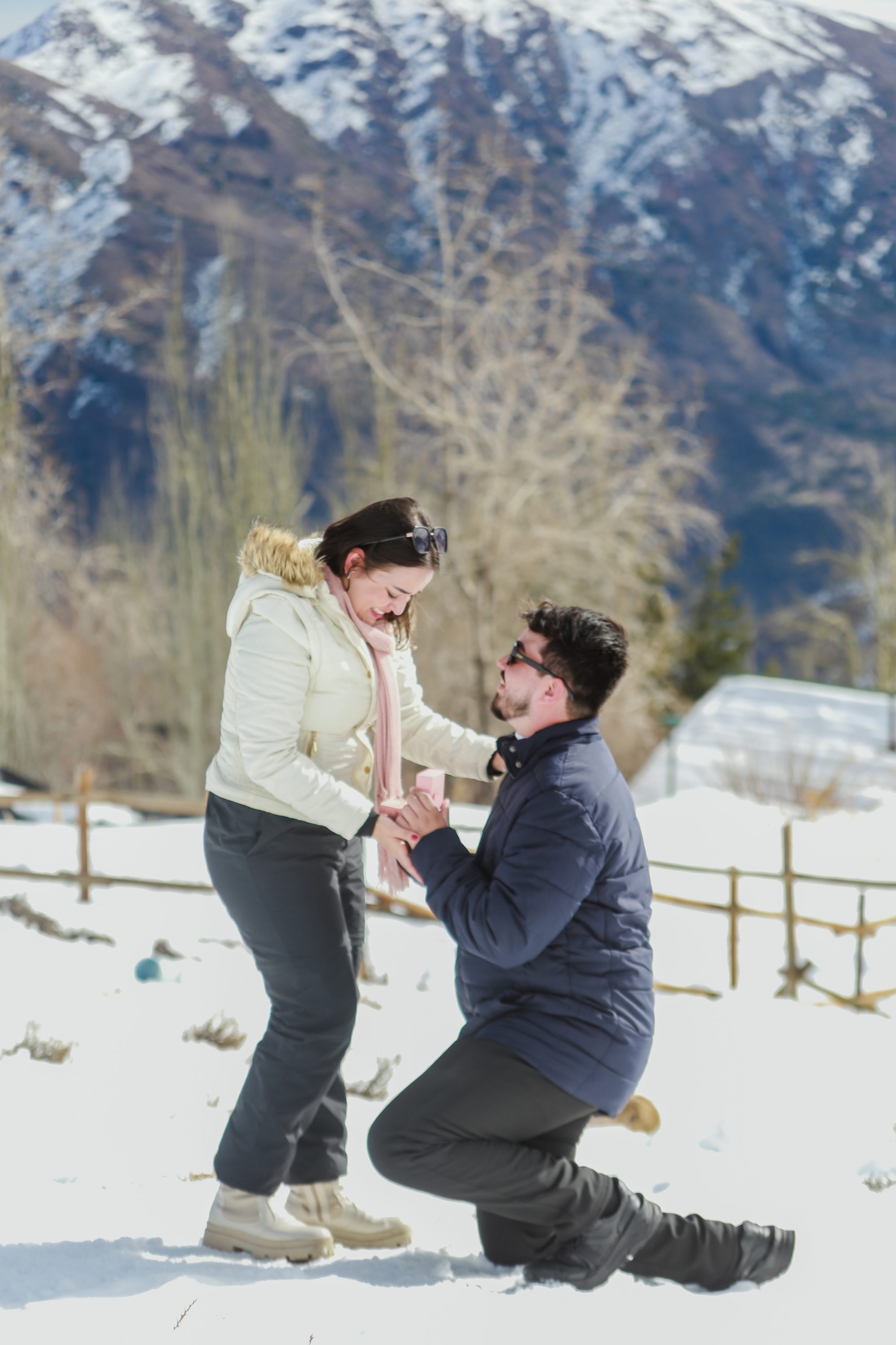 Pedido de casamento na neve — Junior Neves
